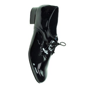 NEW IDS Mens Black Patent Leather Gibson Ballroom Shoe, 1" Heel