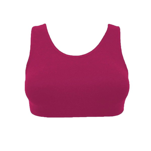 Starlite Plum Cotton Lycra Ariel Crop Top