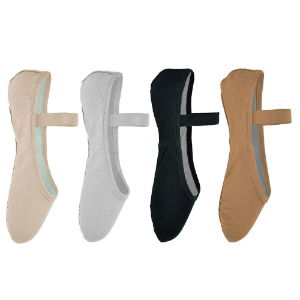 Starlite Basic Elasticated Canvas Ballet Shoe, Full Sole 