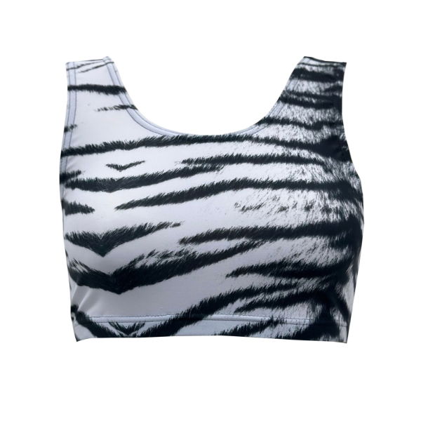 Starlite Siberian Tiger Print Crop Top 