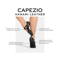 Capezio® 2038 Mens Hanami Stretch Leather Ballet Shoe, Split Sole